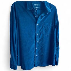 Men's Blue Corduroy Shirt Banana Republic